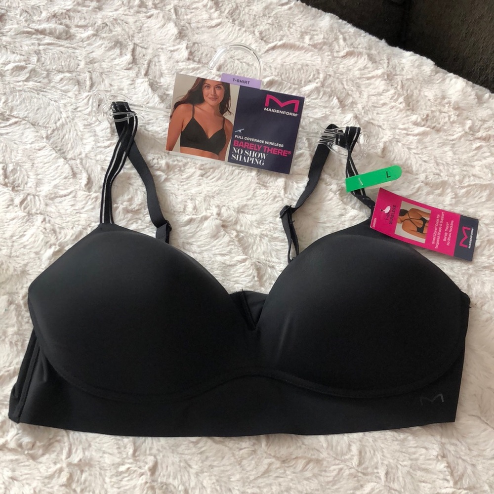 Maidenform Black Full Coverage Wireless Smooth Molded Bra